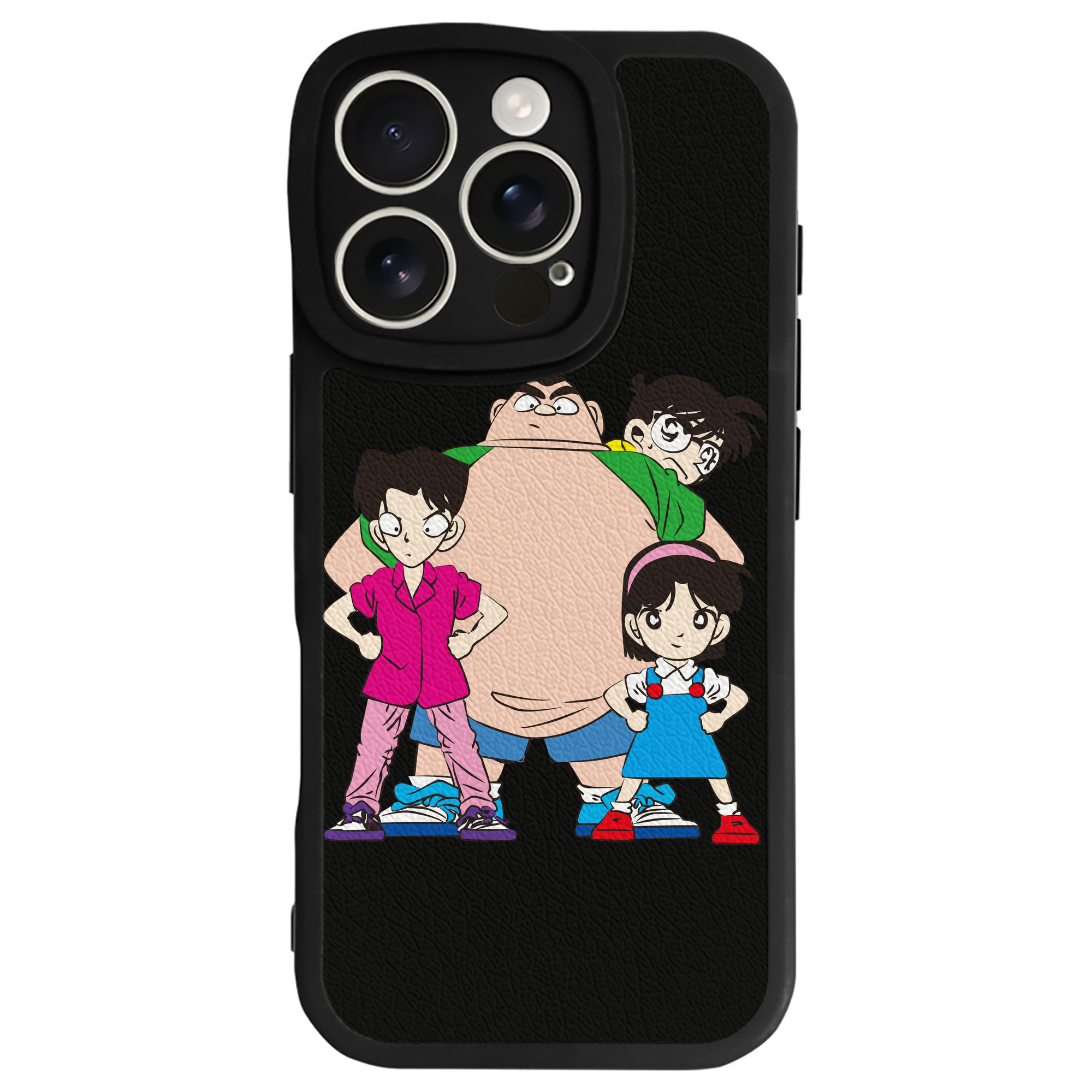 （画像用） 名探偵コナン Detective Conan 【iPhone 16シリーズ対応】シリコンスマホケース（レザー調） 材質：シリコン